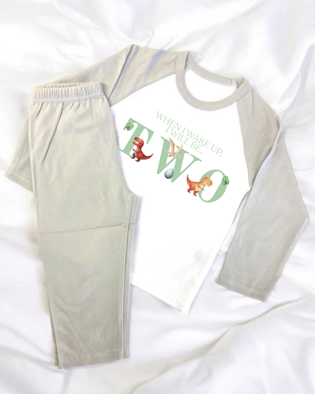 Frilled Pyjamas - Pink - Optional Birthday Designs
