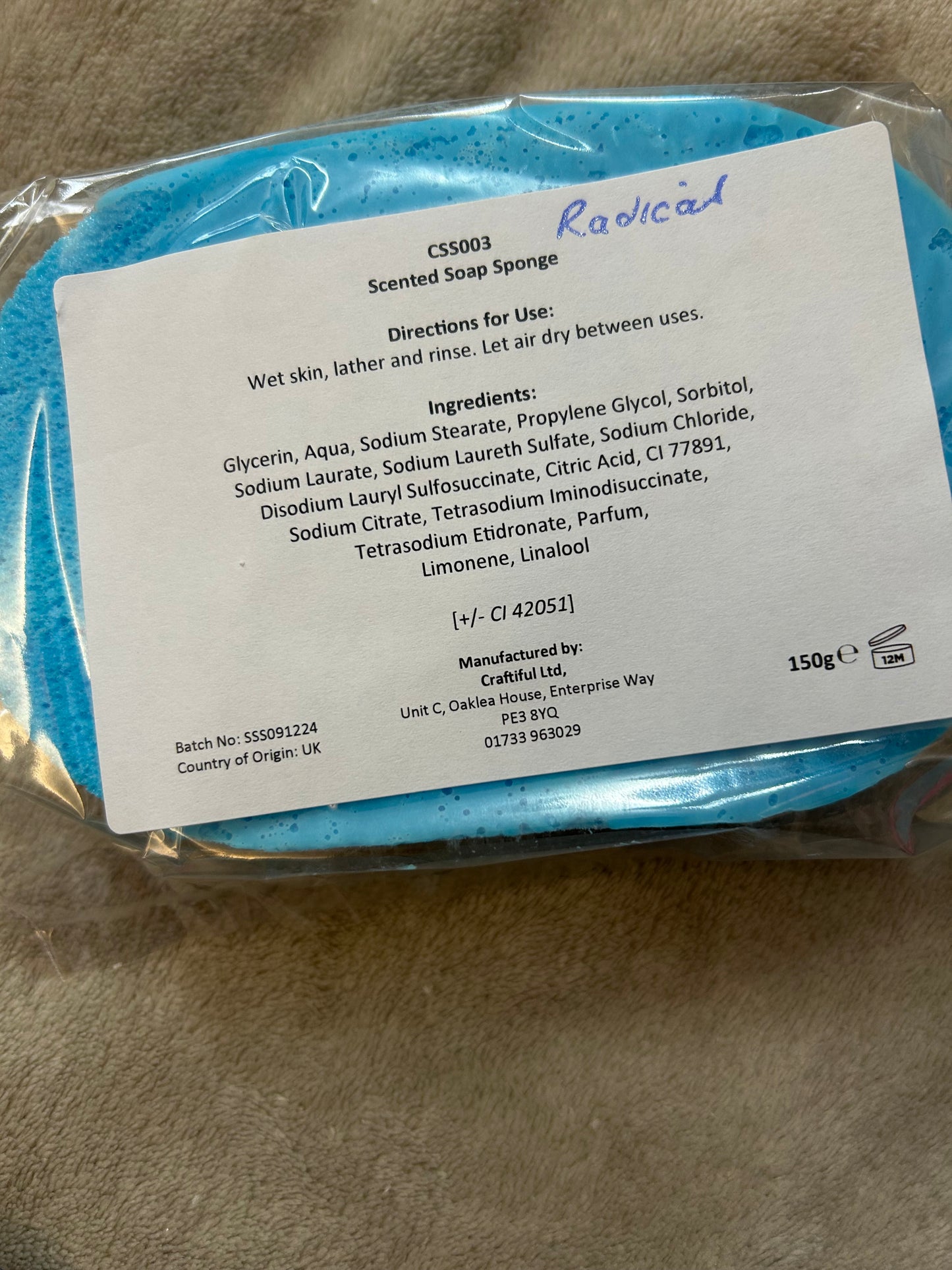 Scented Soap Sponge