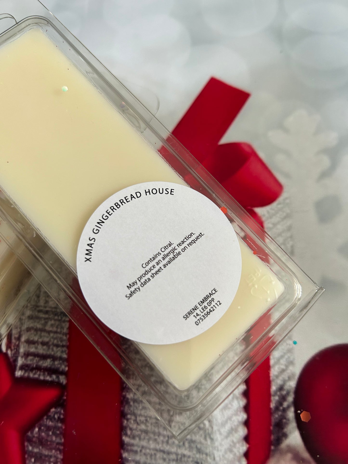Xmas Gingerbread House Wax Melt Snap Bar