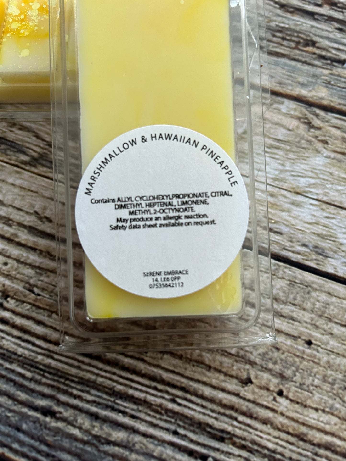 Marshmallow & Hawaiian Pineapple Wax Melt Snap Bar