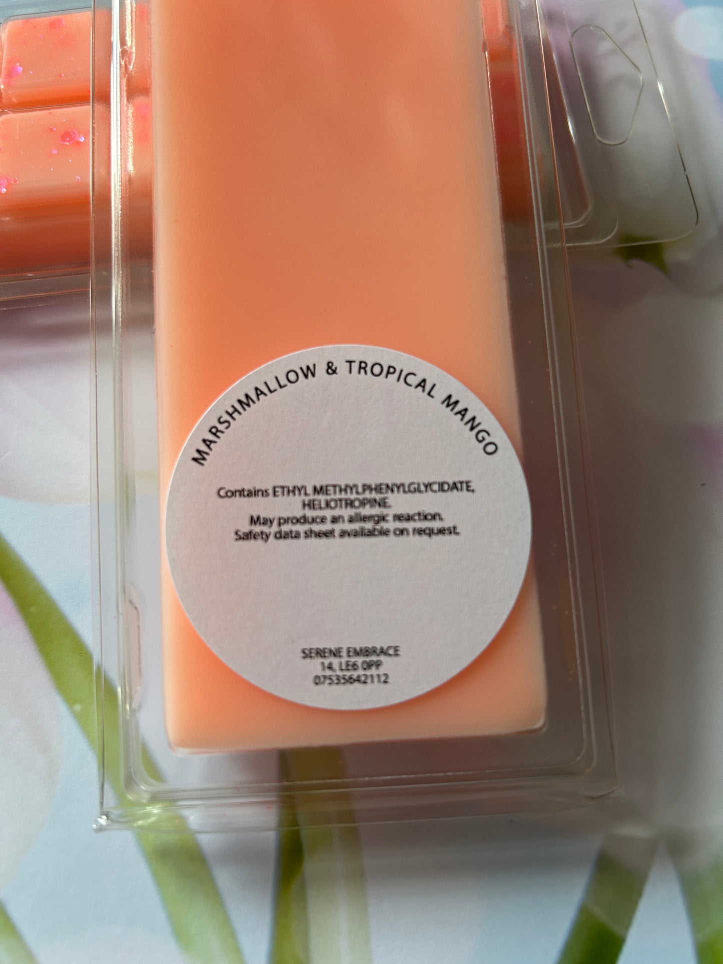 Marshmallow & Tropical Mango Wax Melt Snap Bar