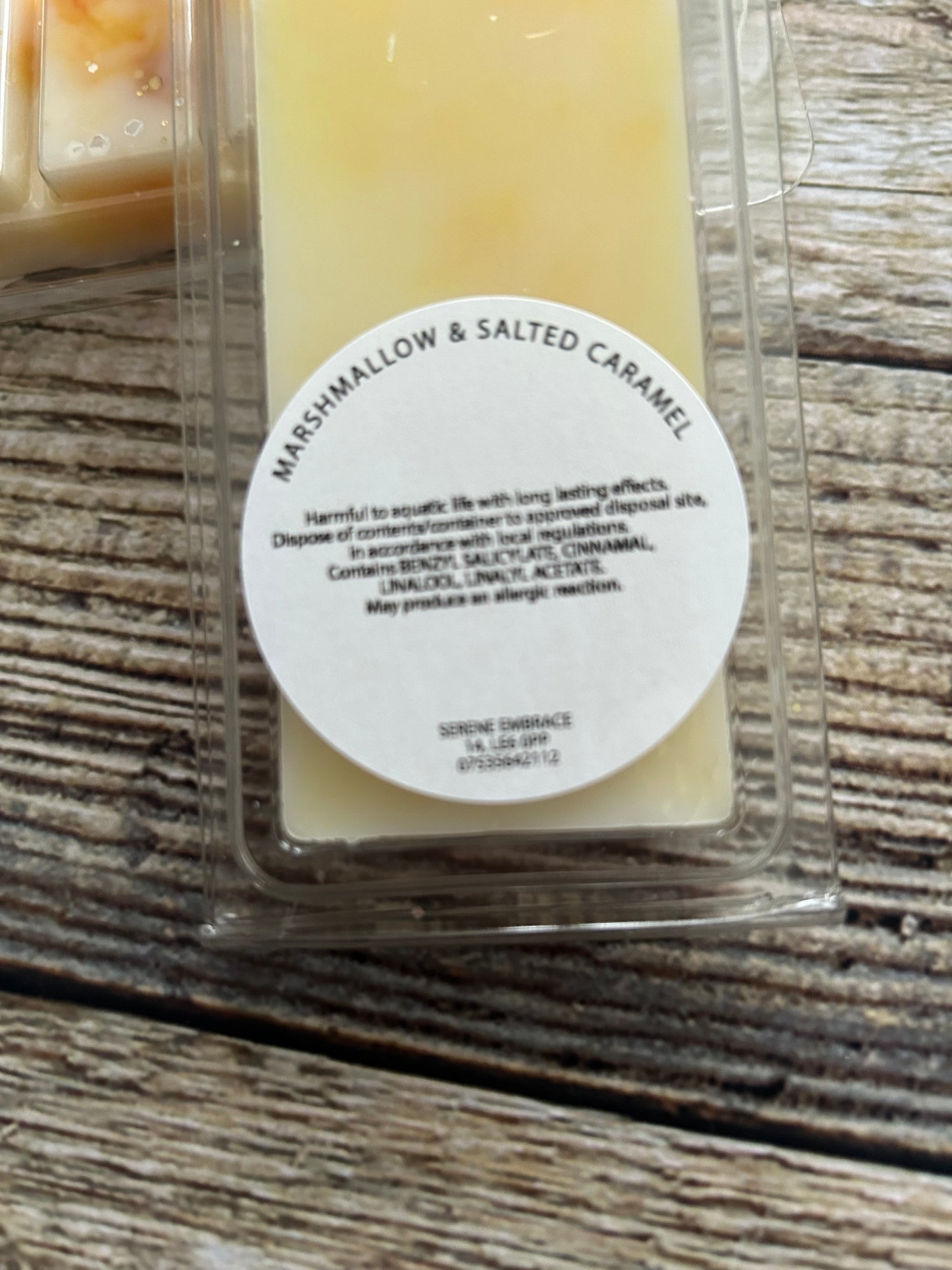 Marshmallow & Salted Caramel Wax Melt Snap Bar
