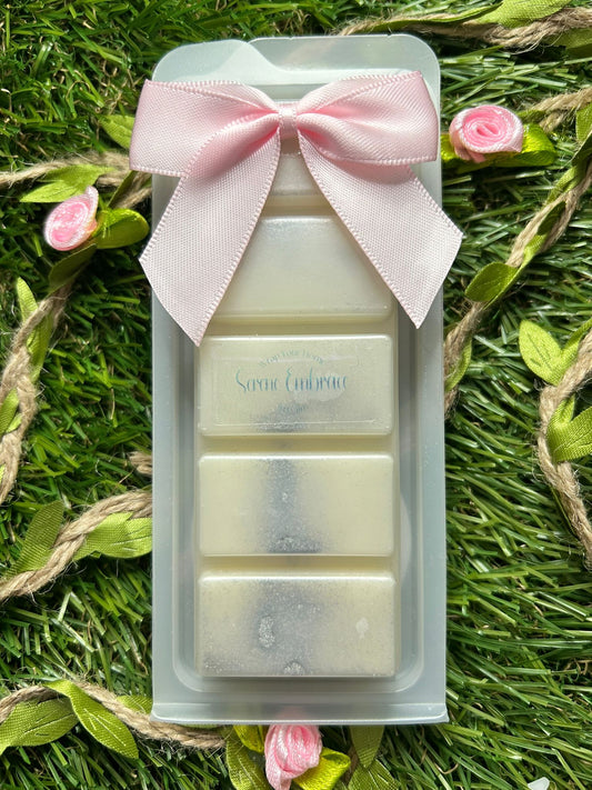 Clear Space Scented Wax Melt Snap Bar - Infused with Red Jasper Crystal Chips