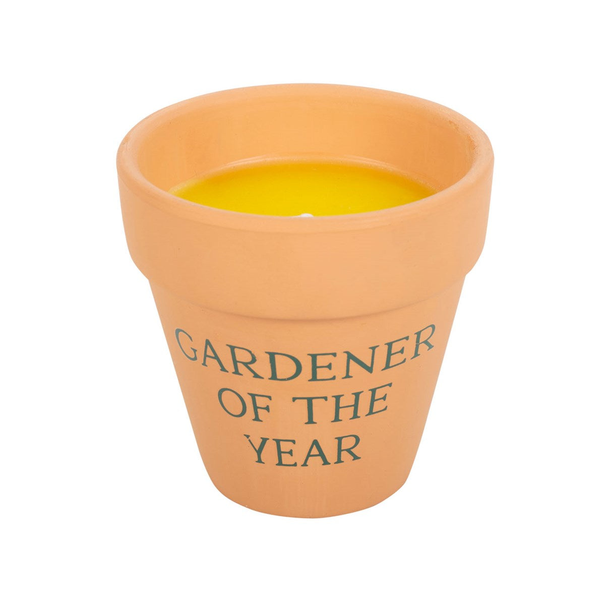 Citronella Ceramic Plant Pot Candle - Gardener Of The Year