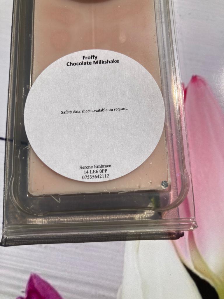 Froffy Chocolate Milkshake Wax Melt Snap Bar
