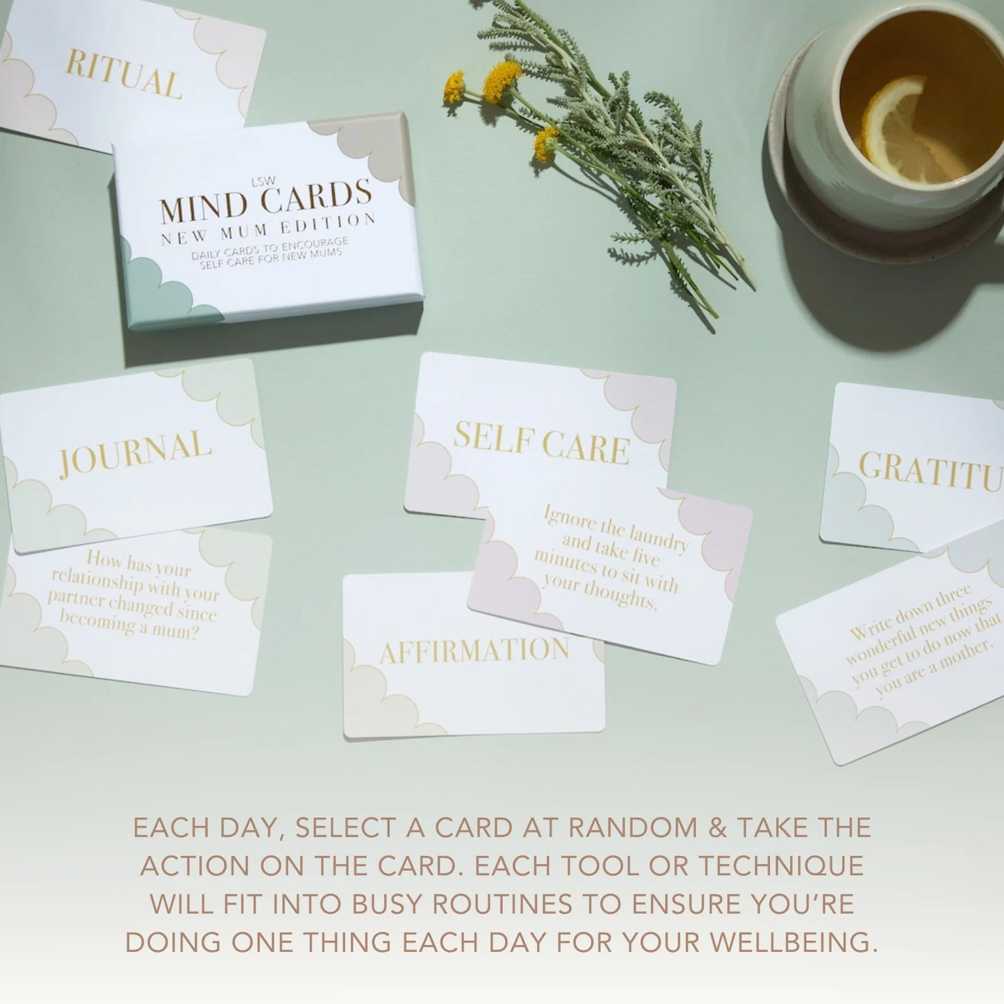 LSW Mind Cards: New Mum Edition - Self Care, Wellbeing