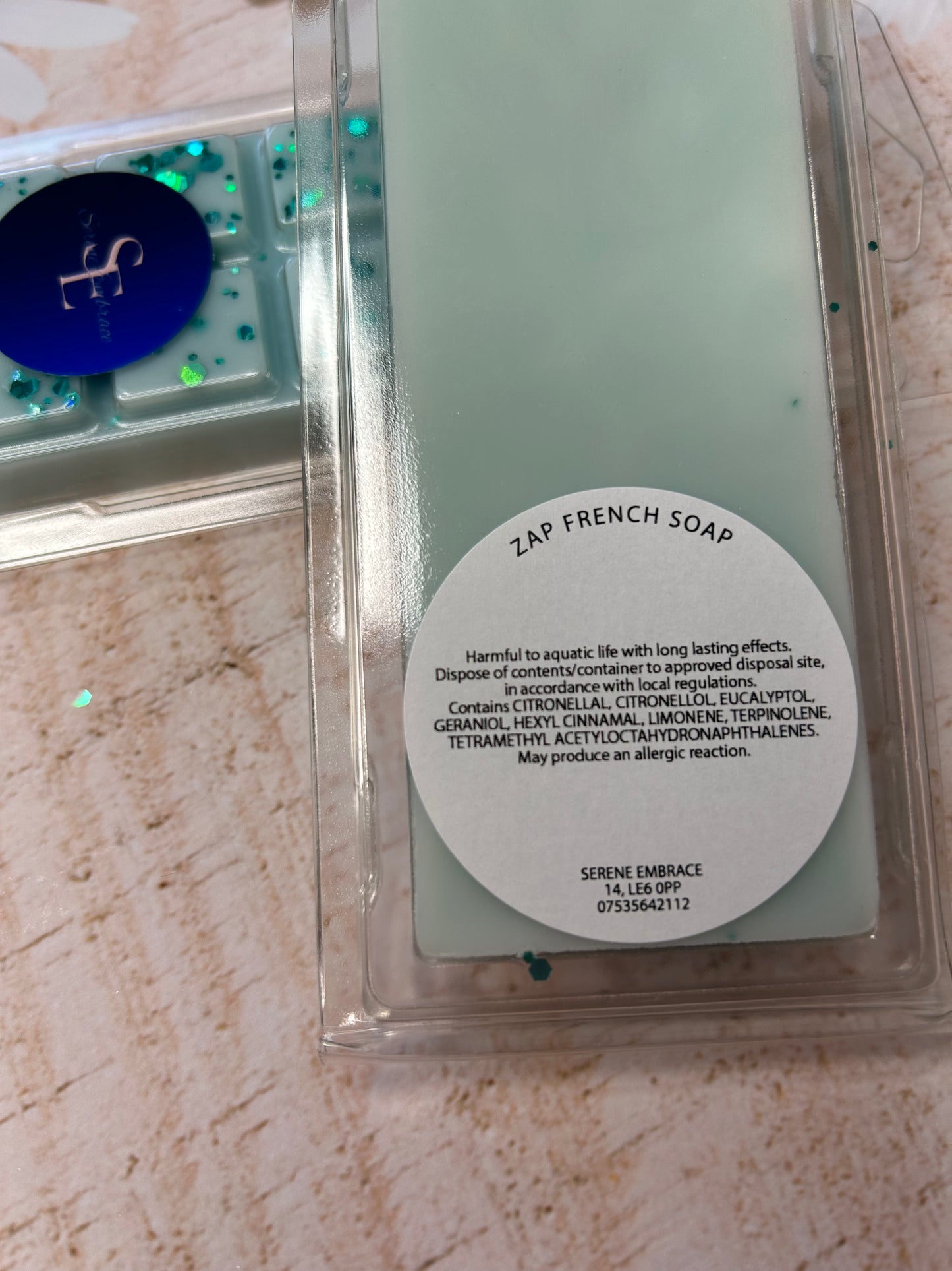 Zap French Soap Wax Melt Snap Bar