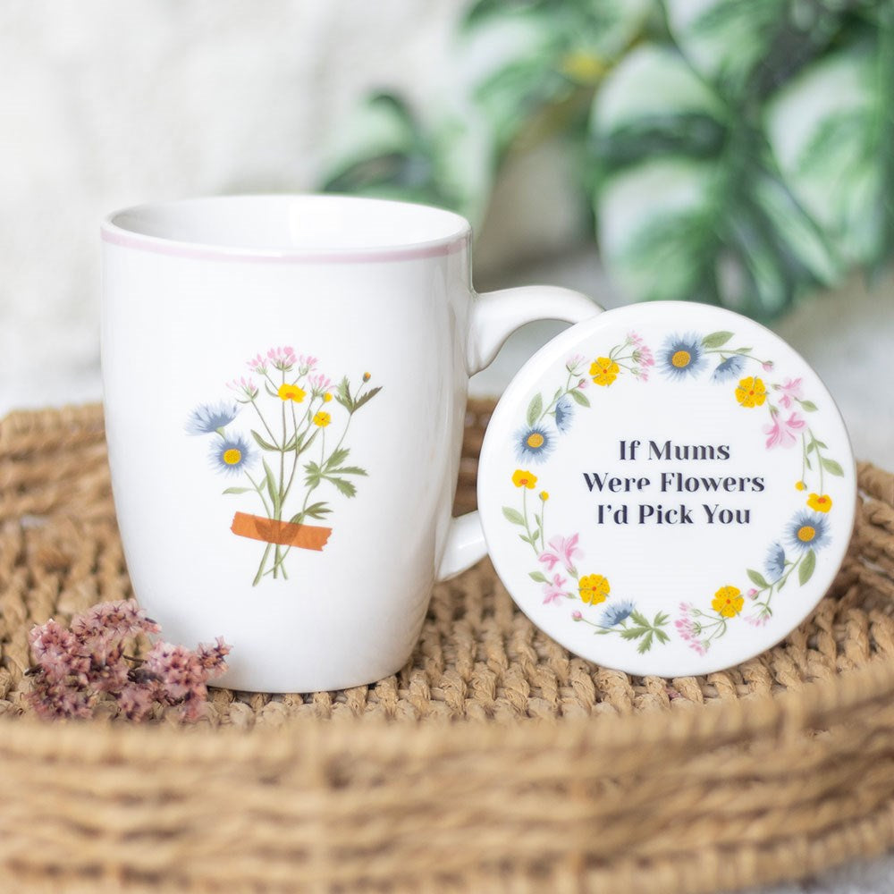 Blooming Lovely - If Mums Were Flowers Floral Mug & Coaster Set