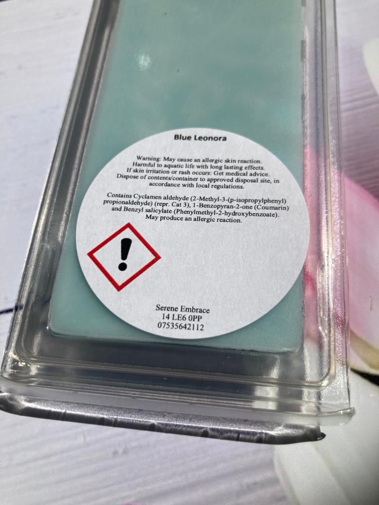 Lenny Blue Wax Melt Snap Bar