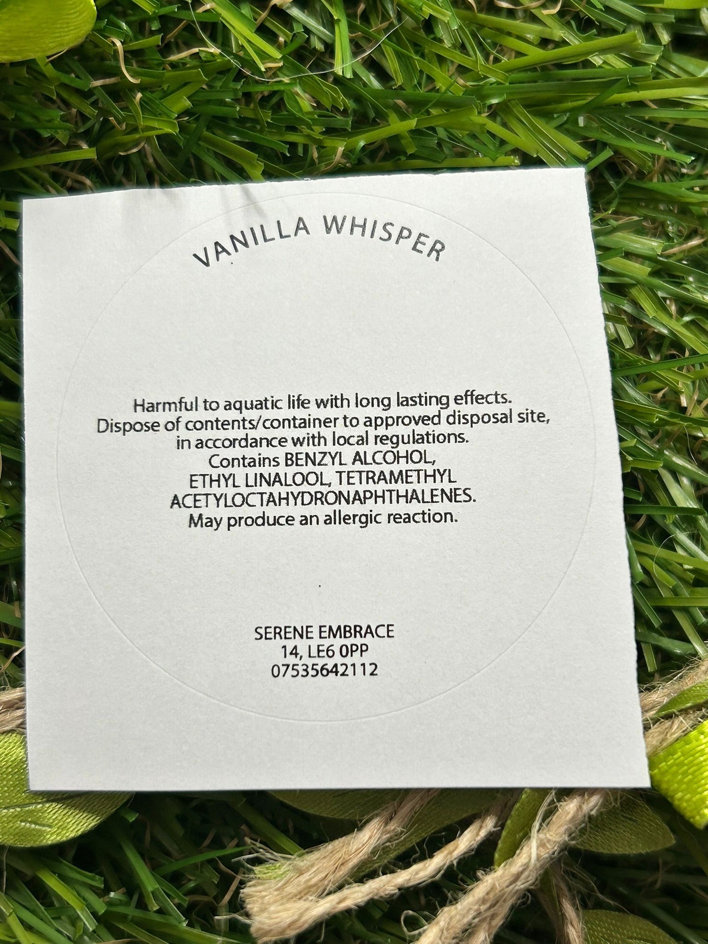 Vanilla Whisper Scented Wax Melt Snap Bar