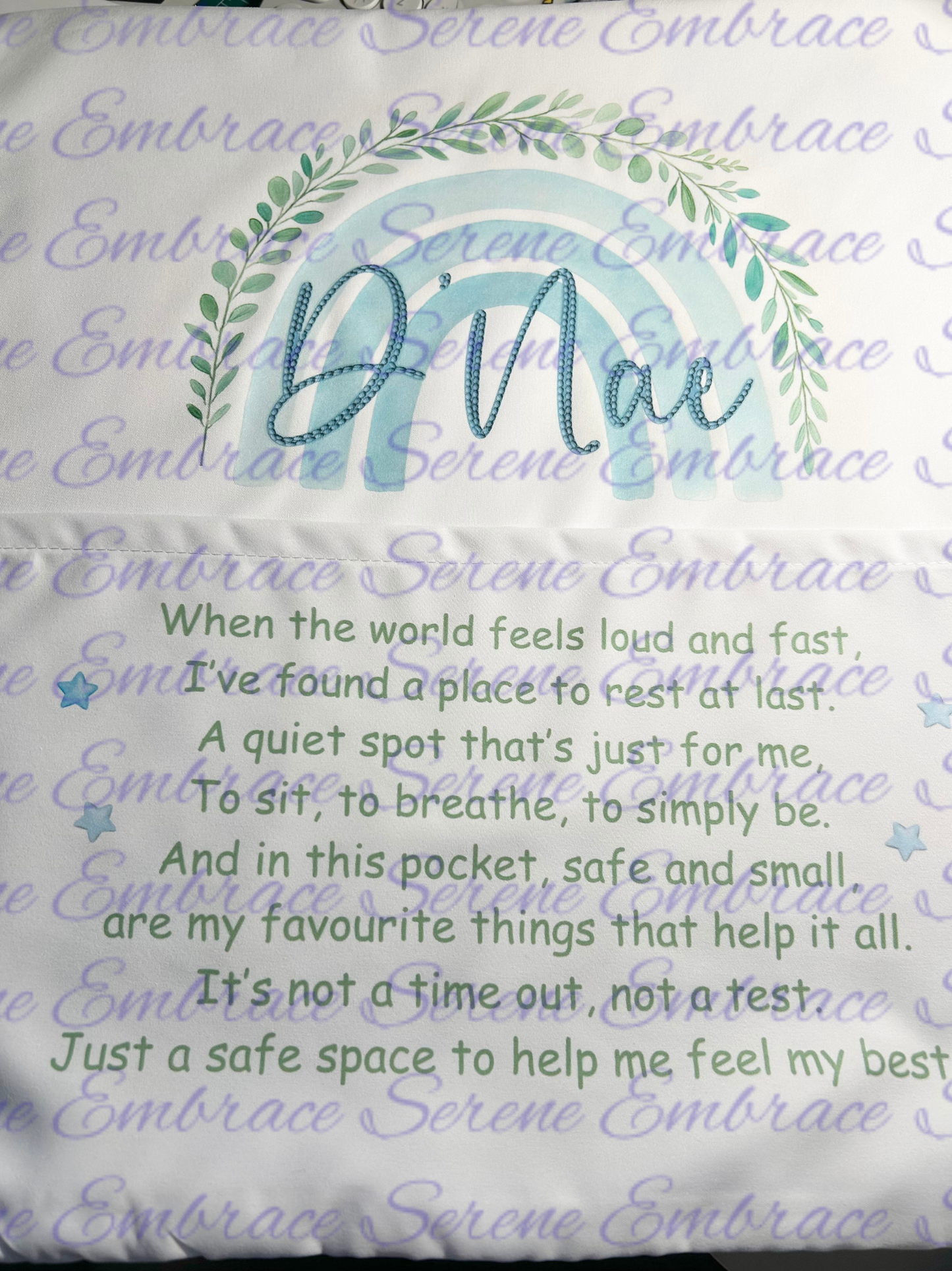 SEN Safe Space Pocket Cushion Cover