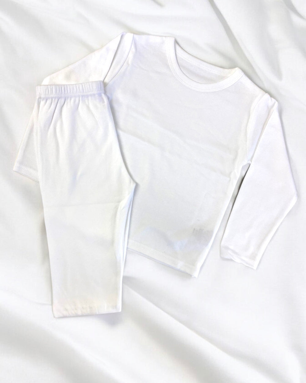 Baby White Pyjamas - Optional Birthday Designs