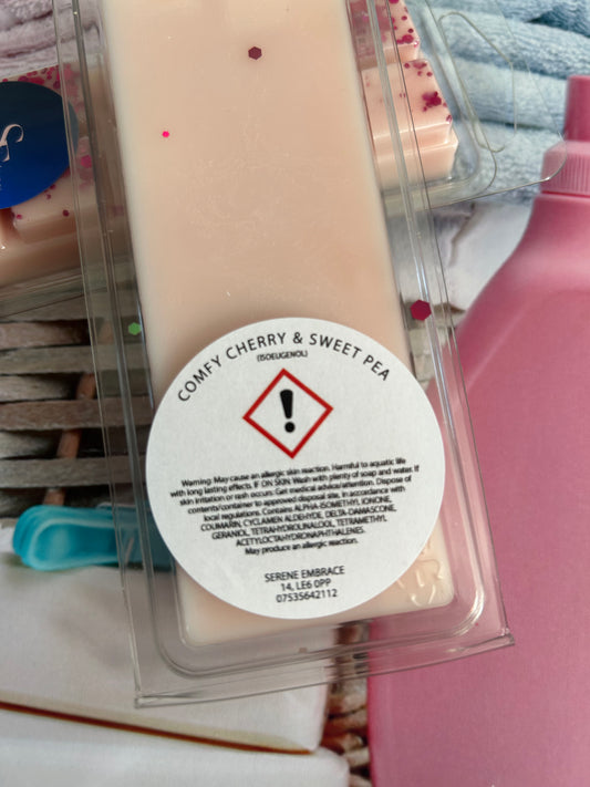 Comfy Cherry & Sweet Pea Wax Melt Snap Bar
