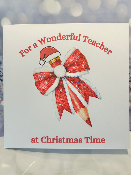 Xmas Card - Teacher