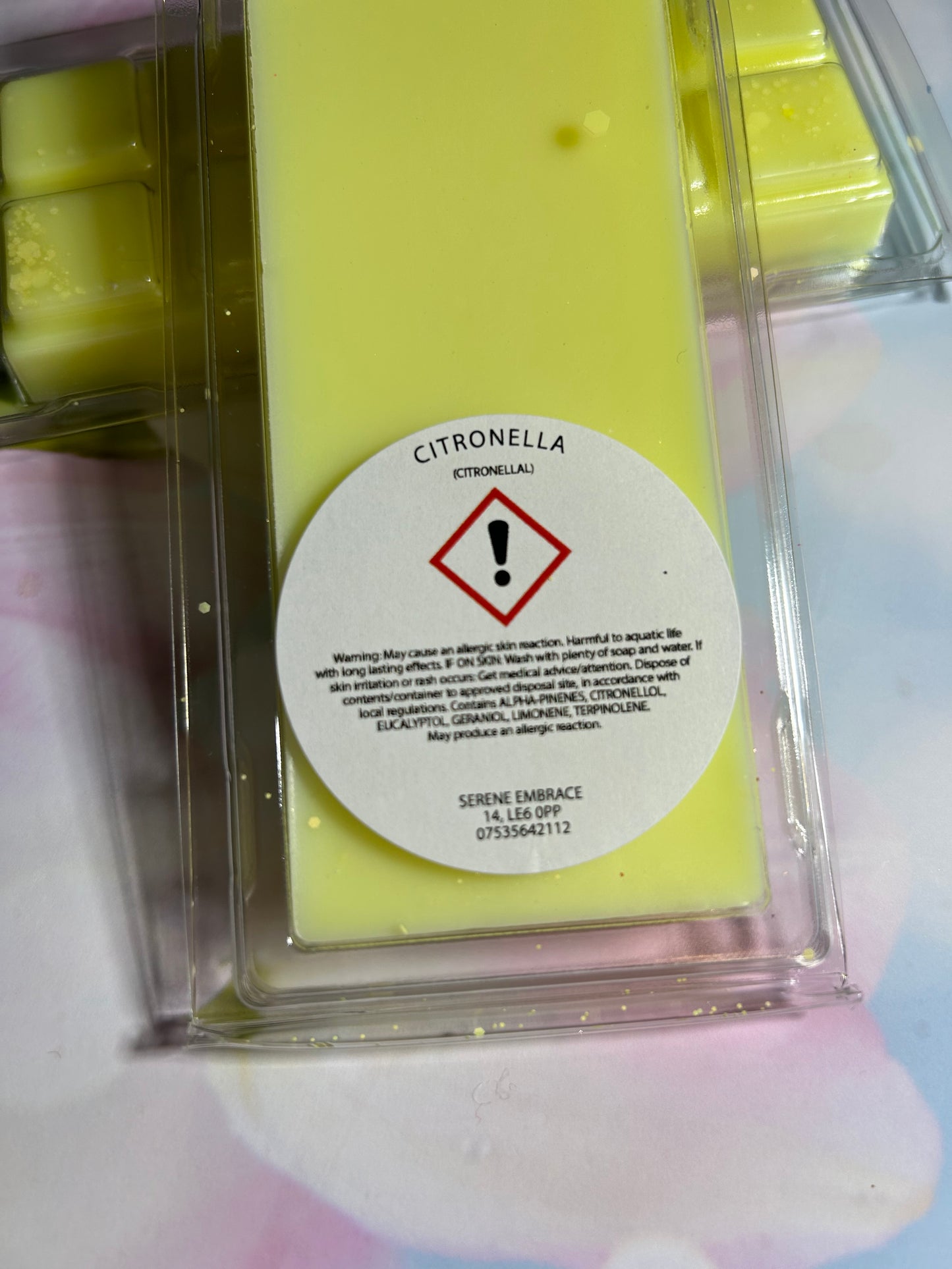 Citronella Wax Melt Snap Bar