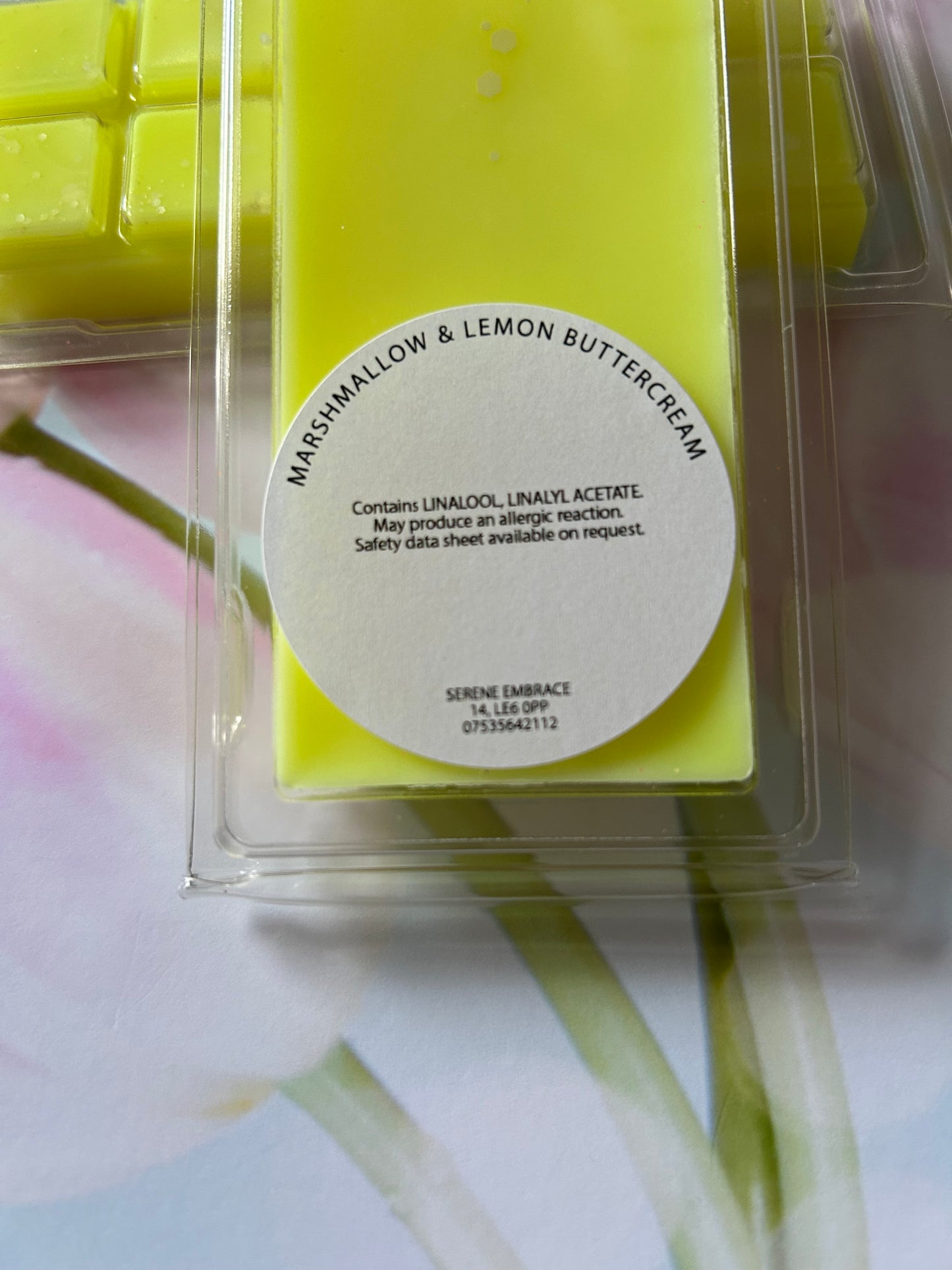 Marshmallow & Lemon Buttercream Wax Melt Snap Bar