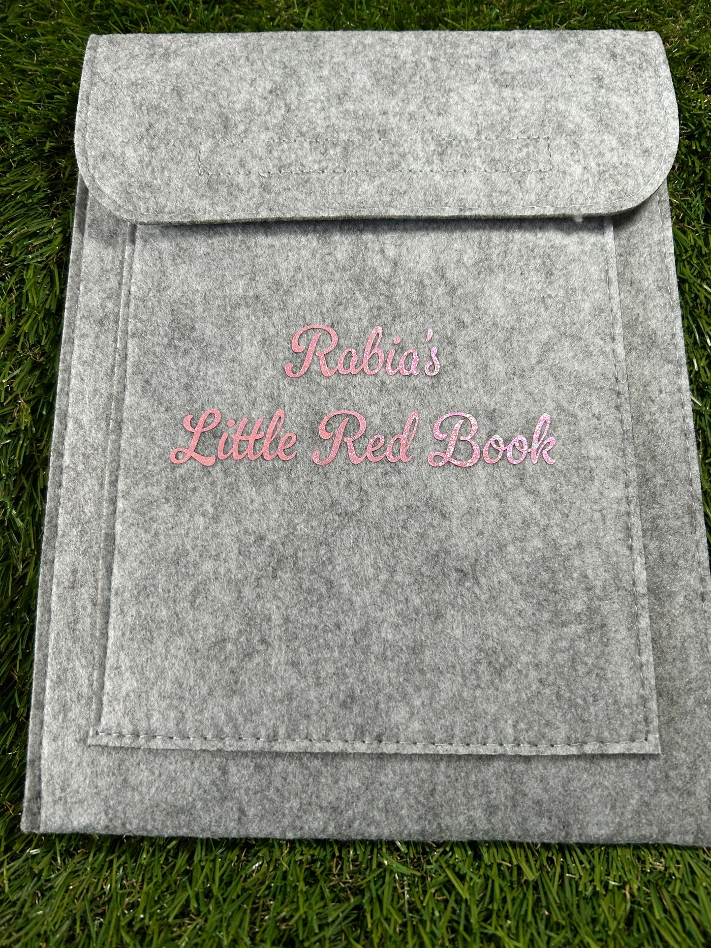 Personalised Little Red Book Holder (Children’s Health Record Book)