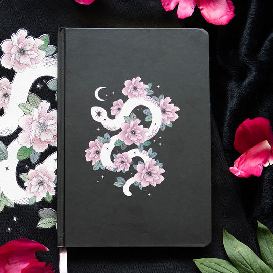 Floral Snake A5 Lined Notebook