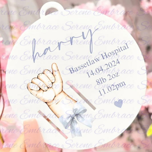 Baby Hospital Band Holder Keepsake