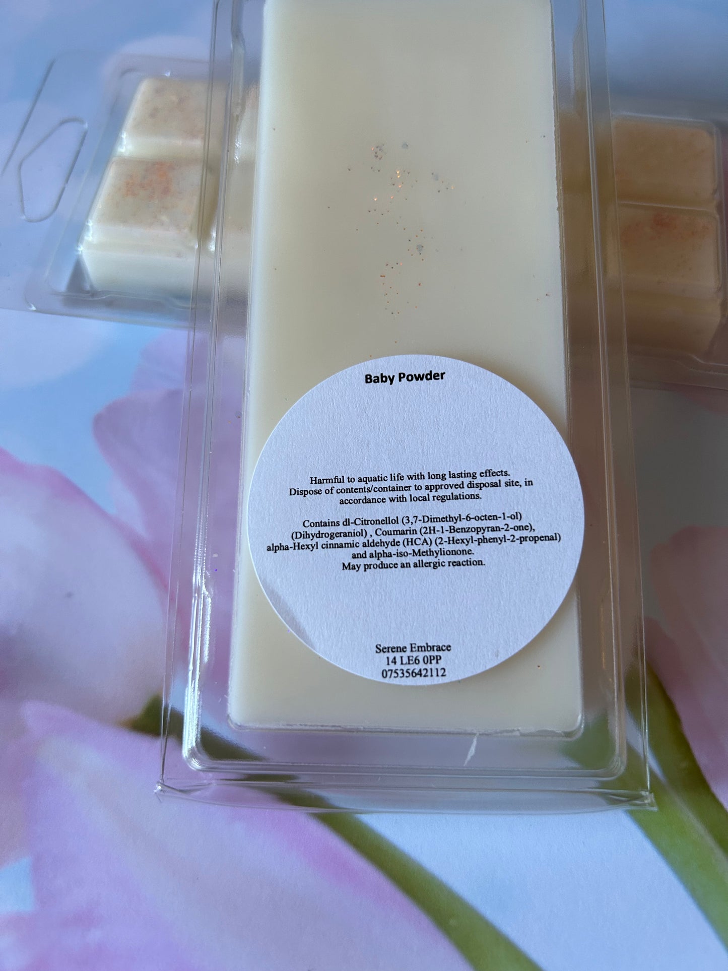Baby Powder Wax Melt Snap Bar