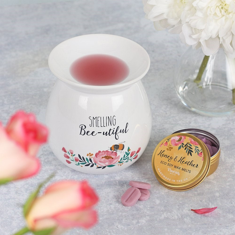 Smelling Bee-utiful Wax Melt Burner Gift Set
